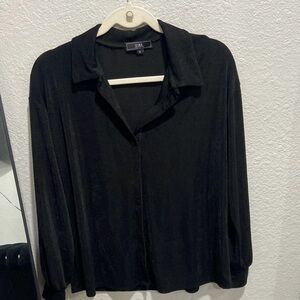 Vibe Shimmering Black Blouse